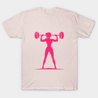 Fitness Barbell Silhouette T-Shirt